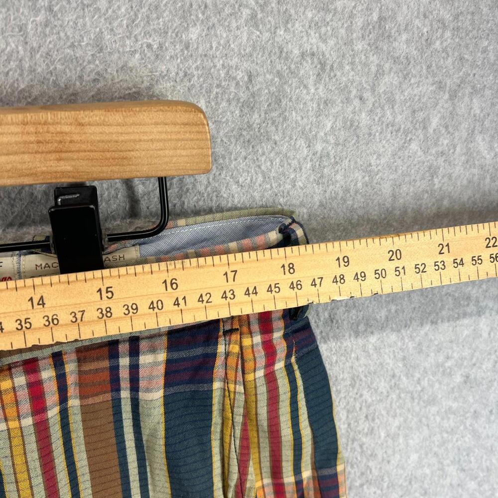 Vintage Polo Ralph Lauren Shorts Mens 34 India Madras Plaid Preppy 90s Straight - Picture 3 of 9